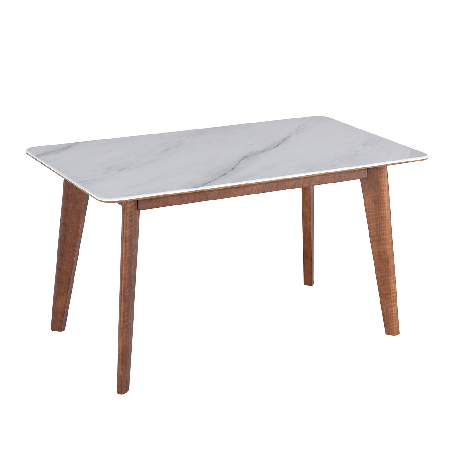 Crban Messina Microcrystalline Stone-Top Dining Table, 1.4M, Walnut